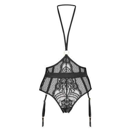 Pandora High Leg Thong, Black