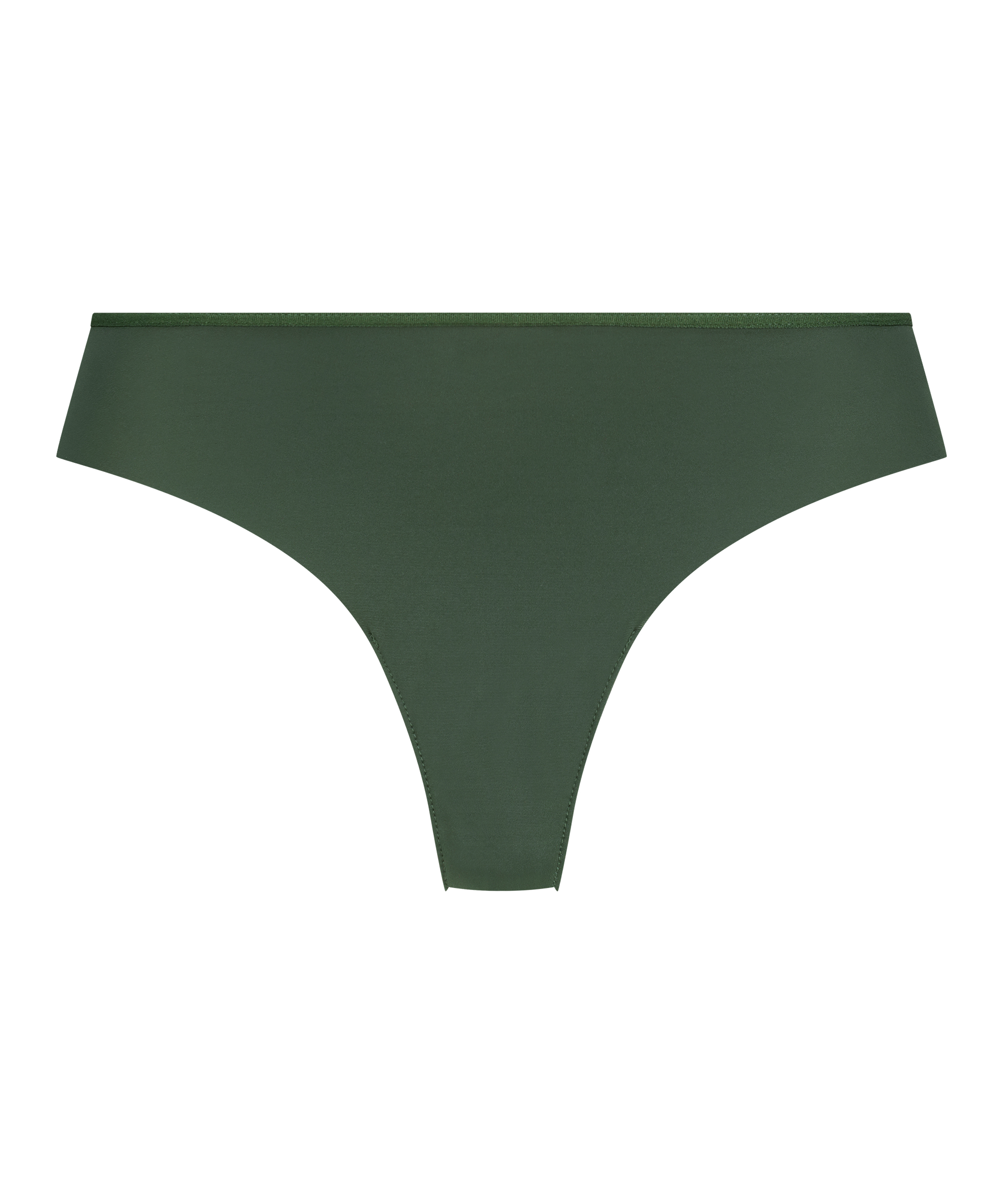 Lace Back Invisible Thong, Green, main