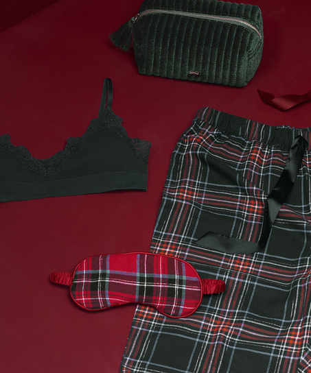 Flannel Sleeping Mask, Red
