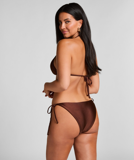 Kallua Triangle Bikini Top, Brown