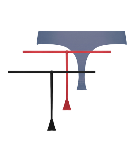 3-pack Invisible Thong, Gray