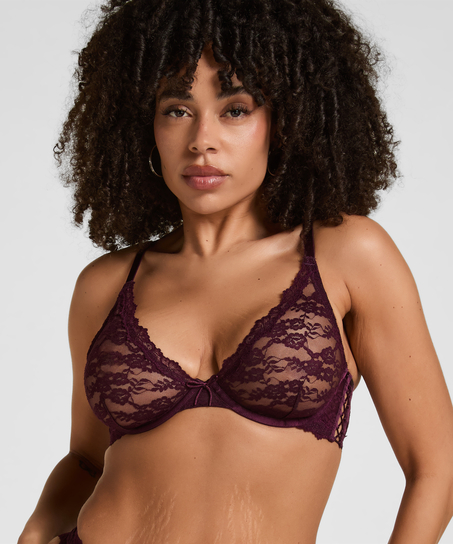 Non-Padded Underwired Bra Aveline, Purple
