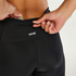 HKMX High waisted sports leggings Shine On, Black