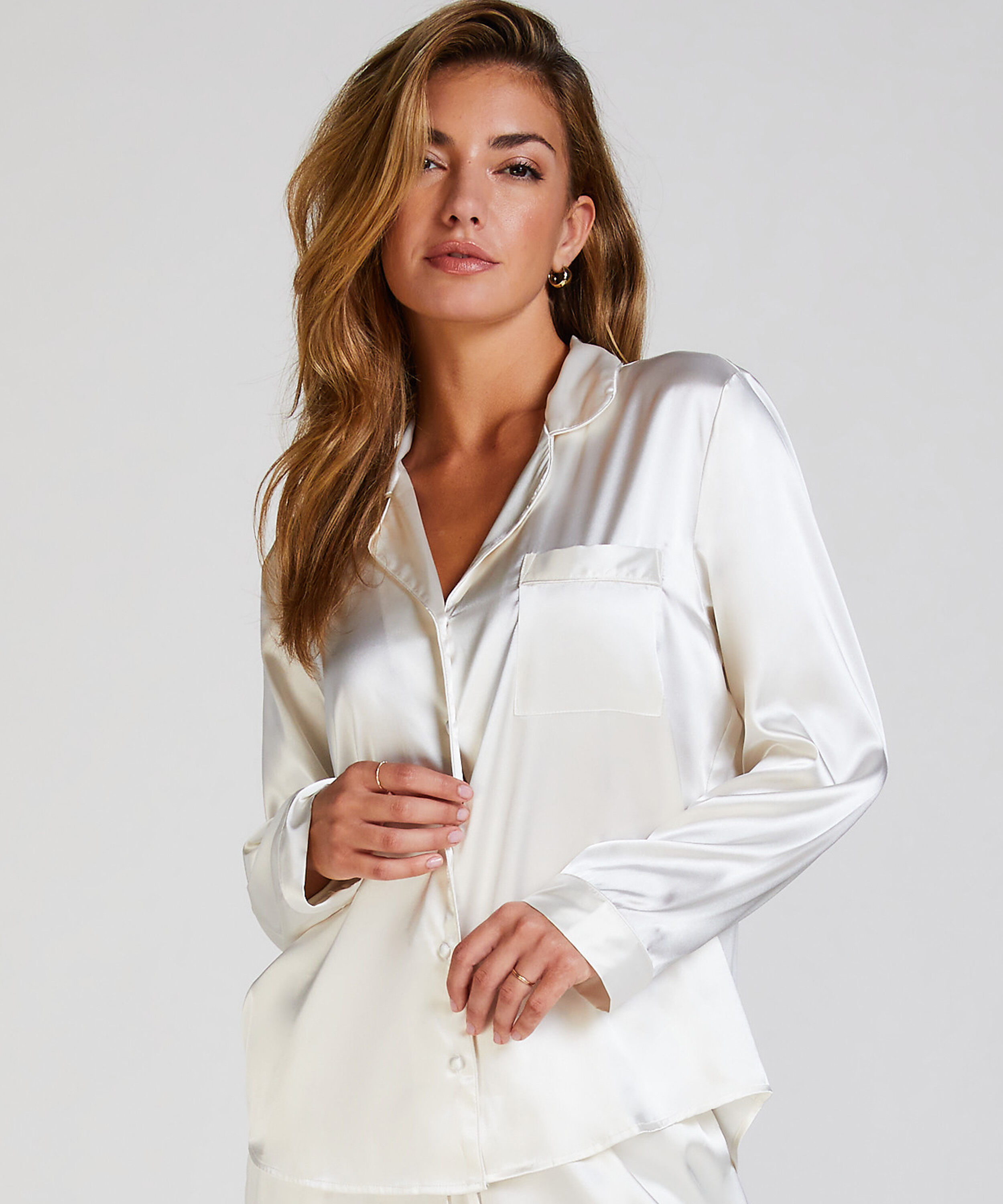 Long peignoir Polaire, Blanc