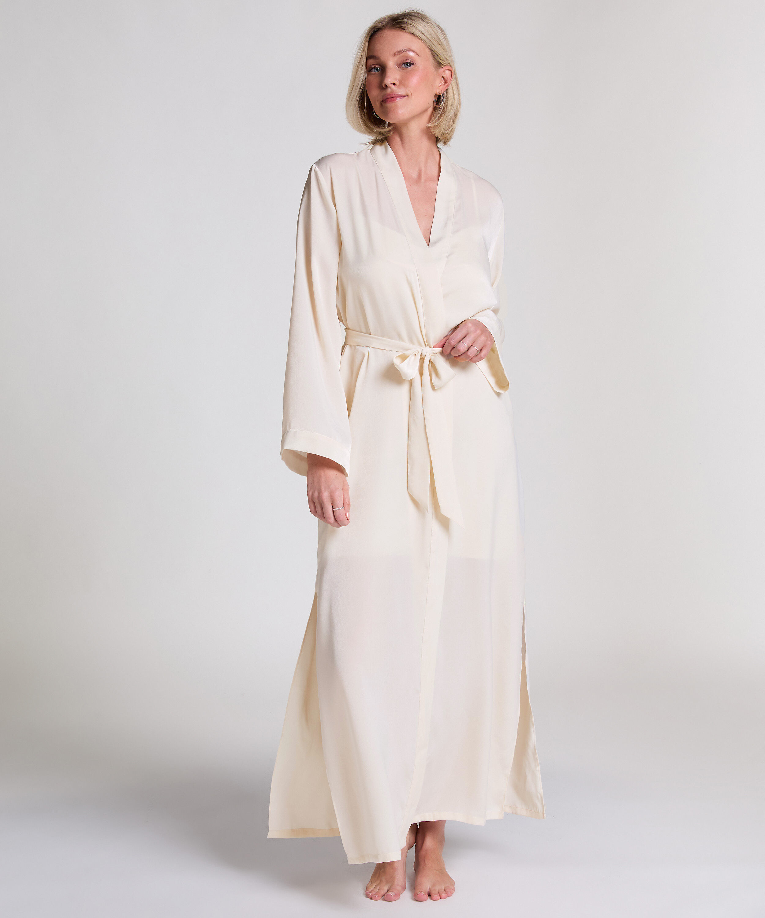 Long peignoir Polaire, Blanc