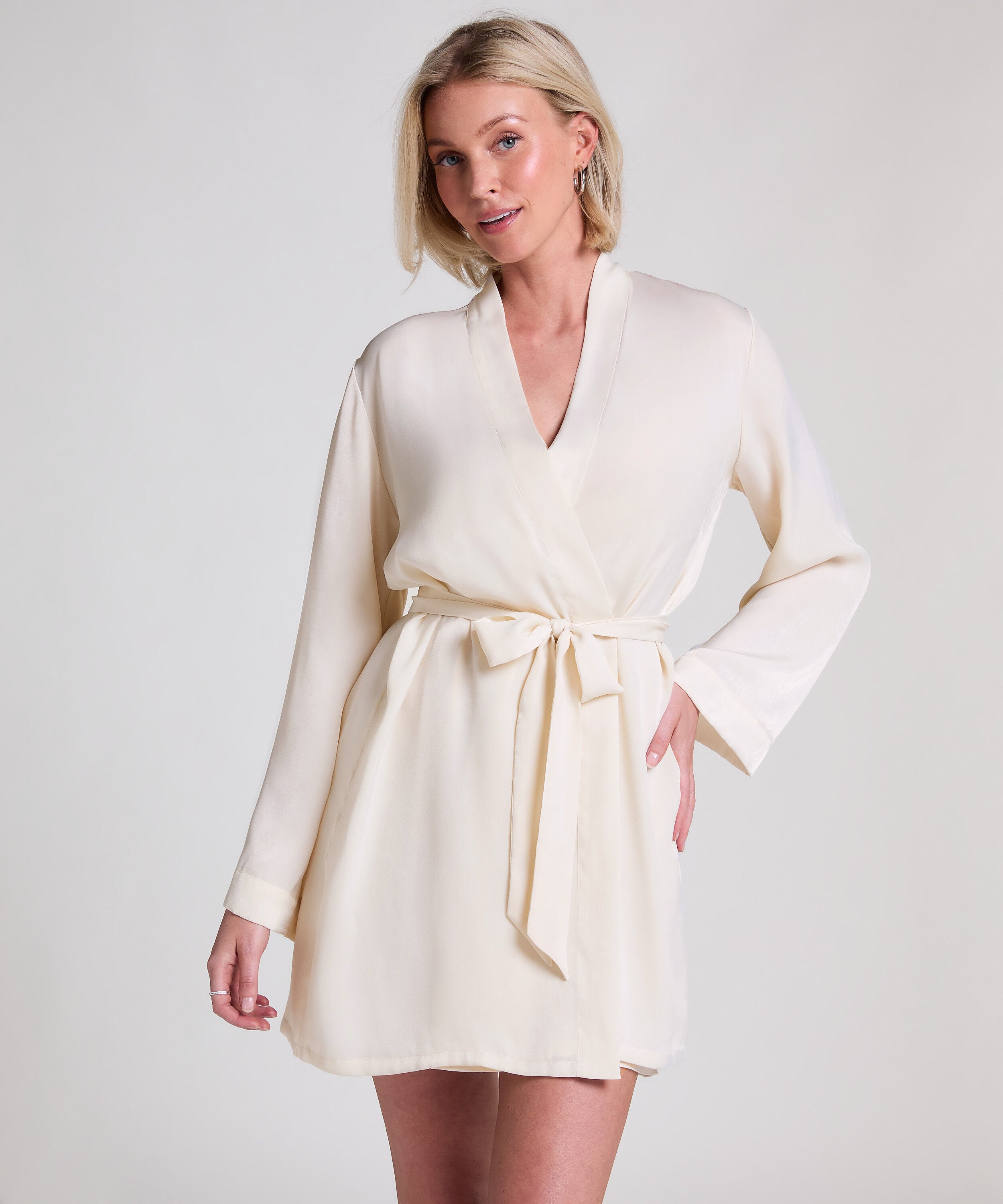 Long peignoir Polaire, Blanc