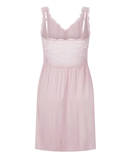 Nora Lace Slip Dress, Pink