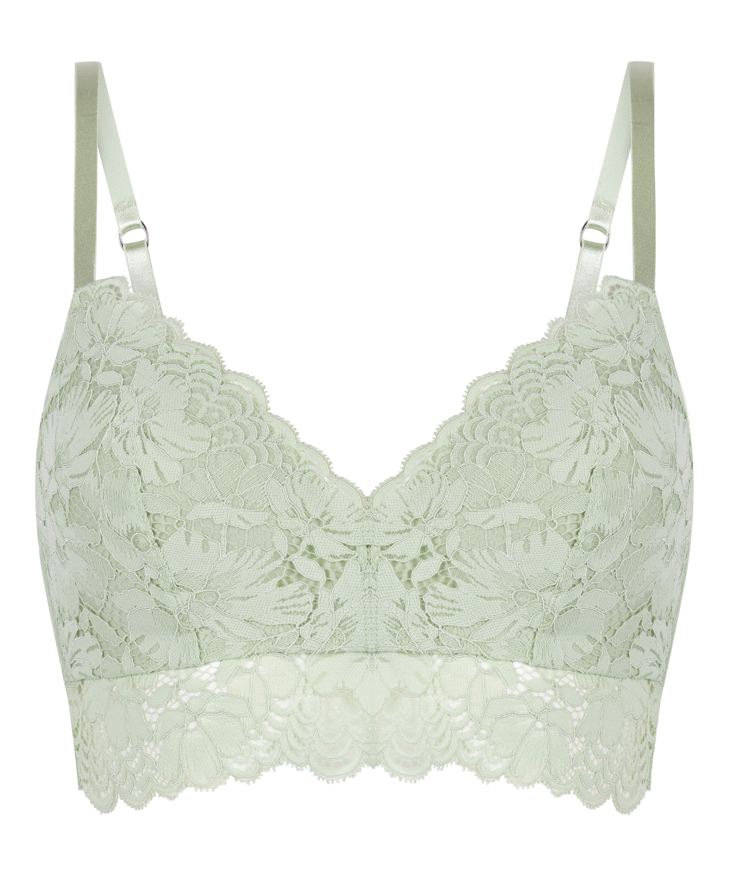 Andrea Padded Non-Wired Bra, Green, main
