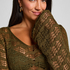Crochet Maxi Dress, Green