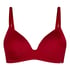 Mona padded non-underwired bra, Red
