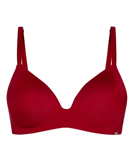Mona padded non-underwired bra, Red