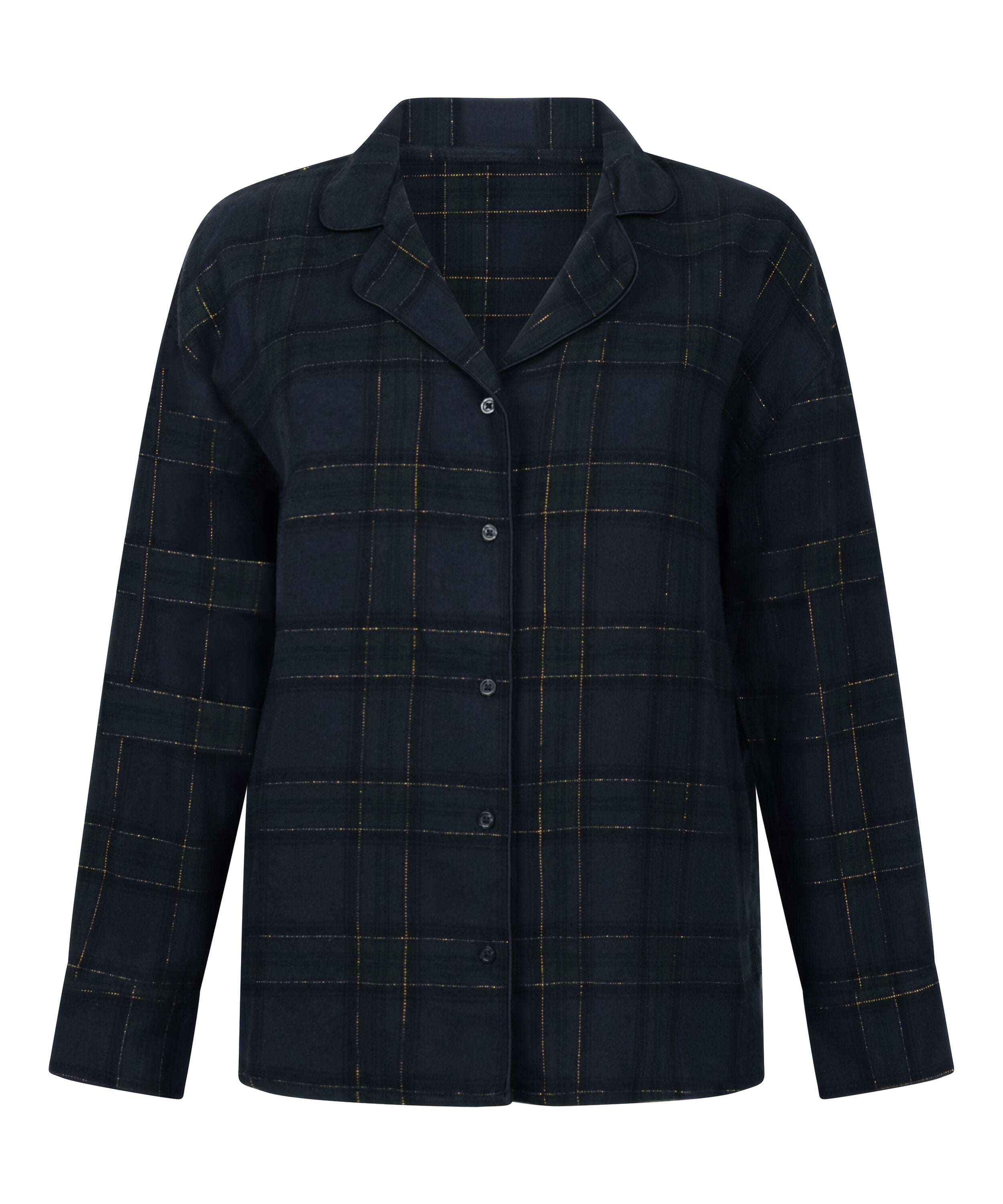 Flannel Pyjama Top, Blue