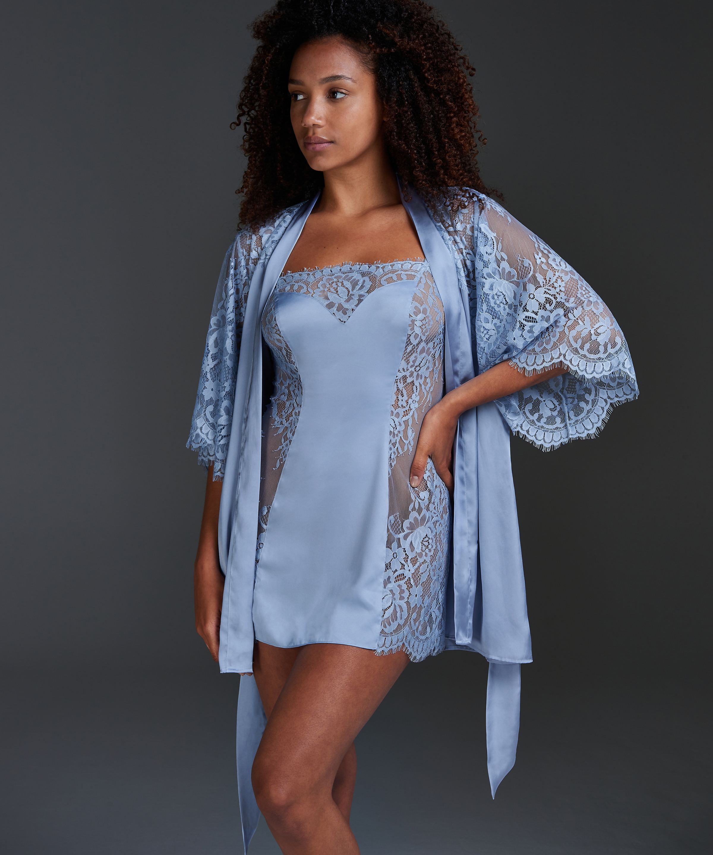 Jennifer Slip Dress, Blue, main