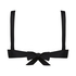 Luxe Triangle Bikini Top, Black