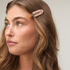 4-Pair Hair Clips, Pink