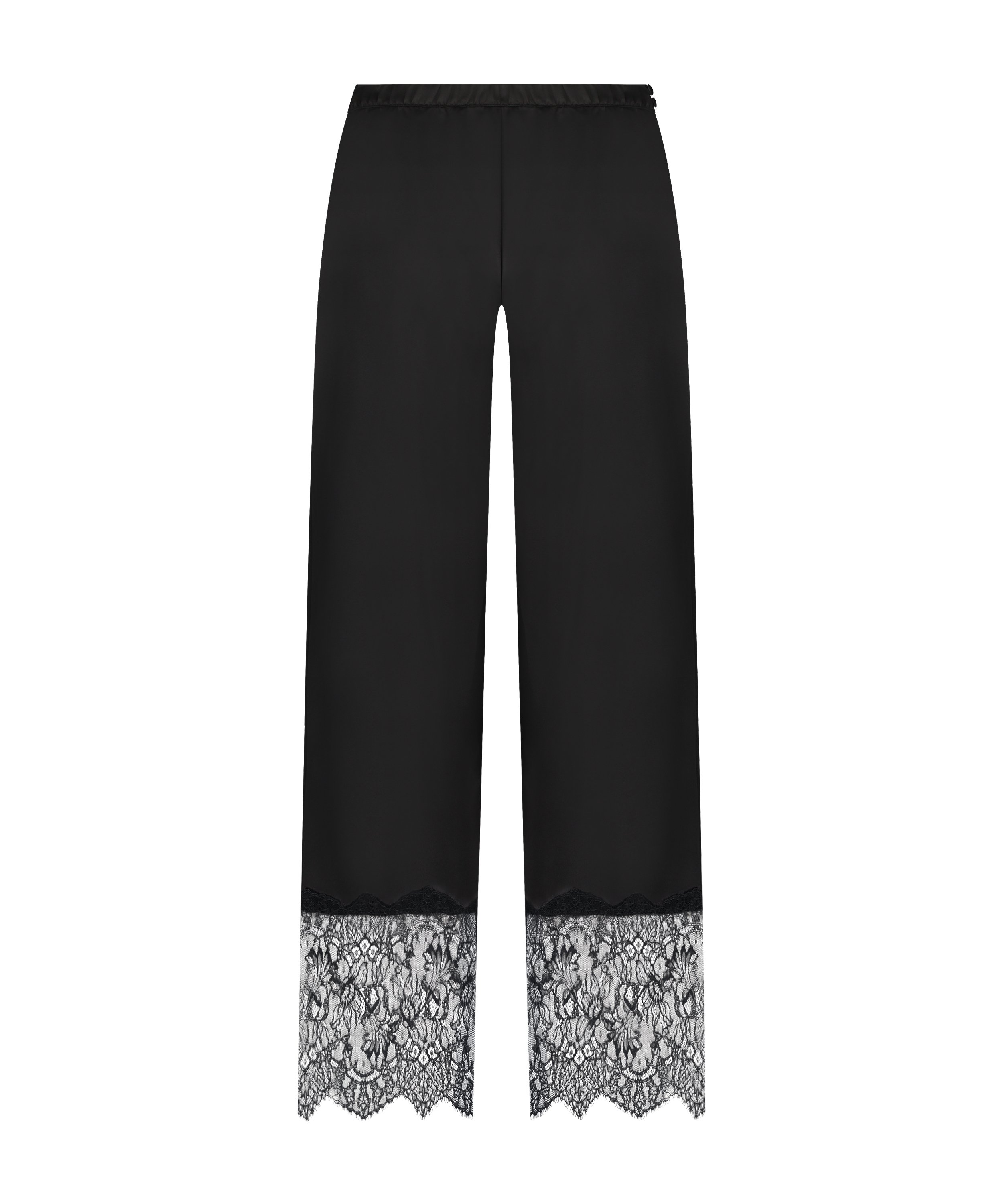 Sophia Wide Leg Lace Pants, Black, main