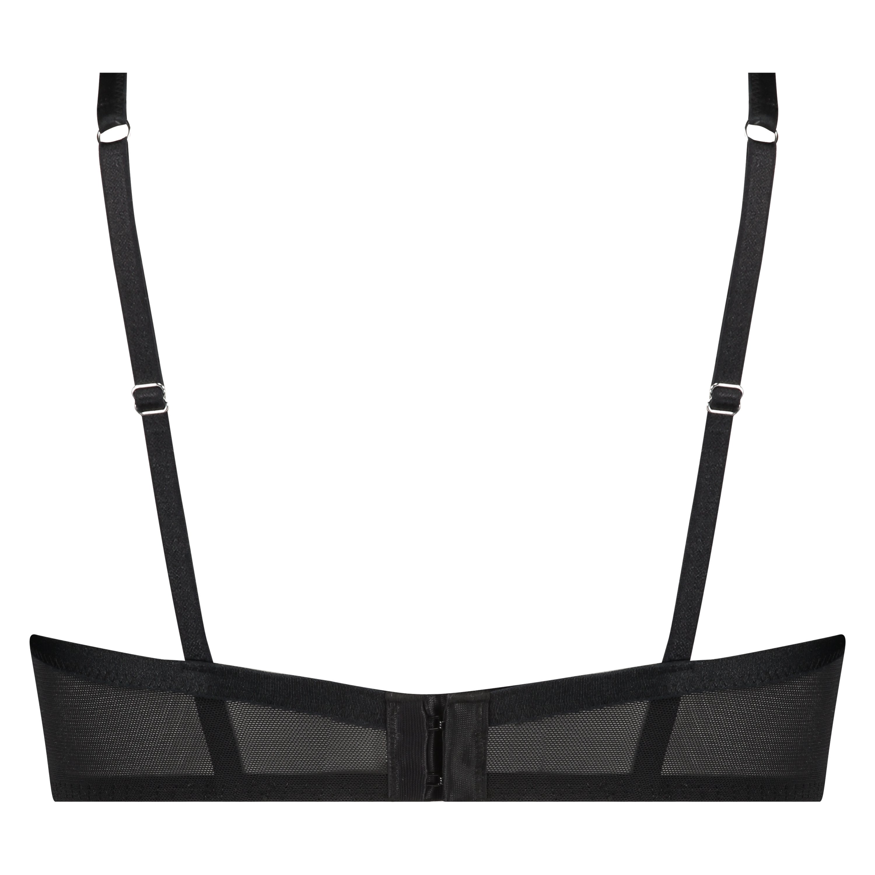 Cardi Padded Half-cup Underwired Bra, Black, main