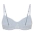 Pointelle Non-padded Underwired Bra, Blue