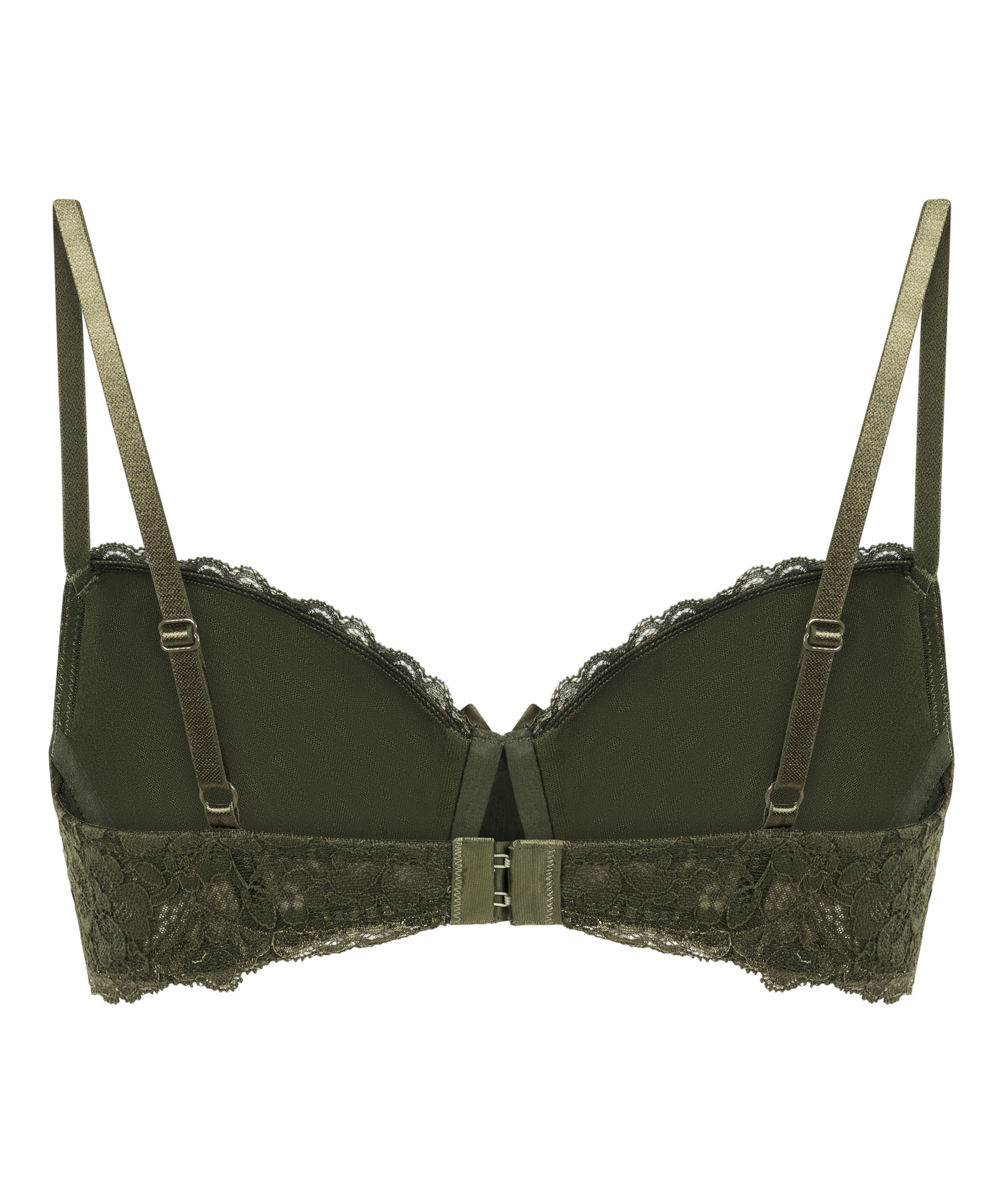 Marine Padded Underwired Bra, Green, main