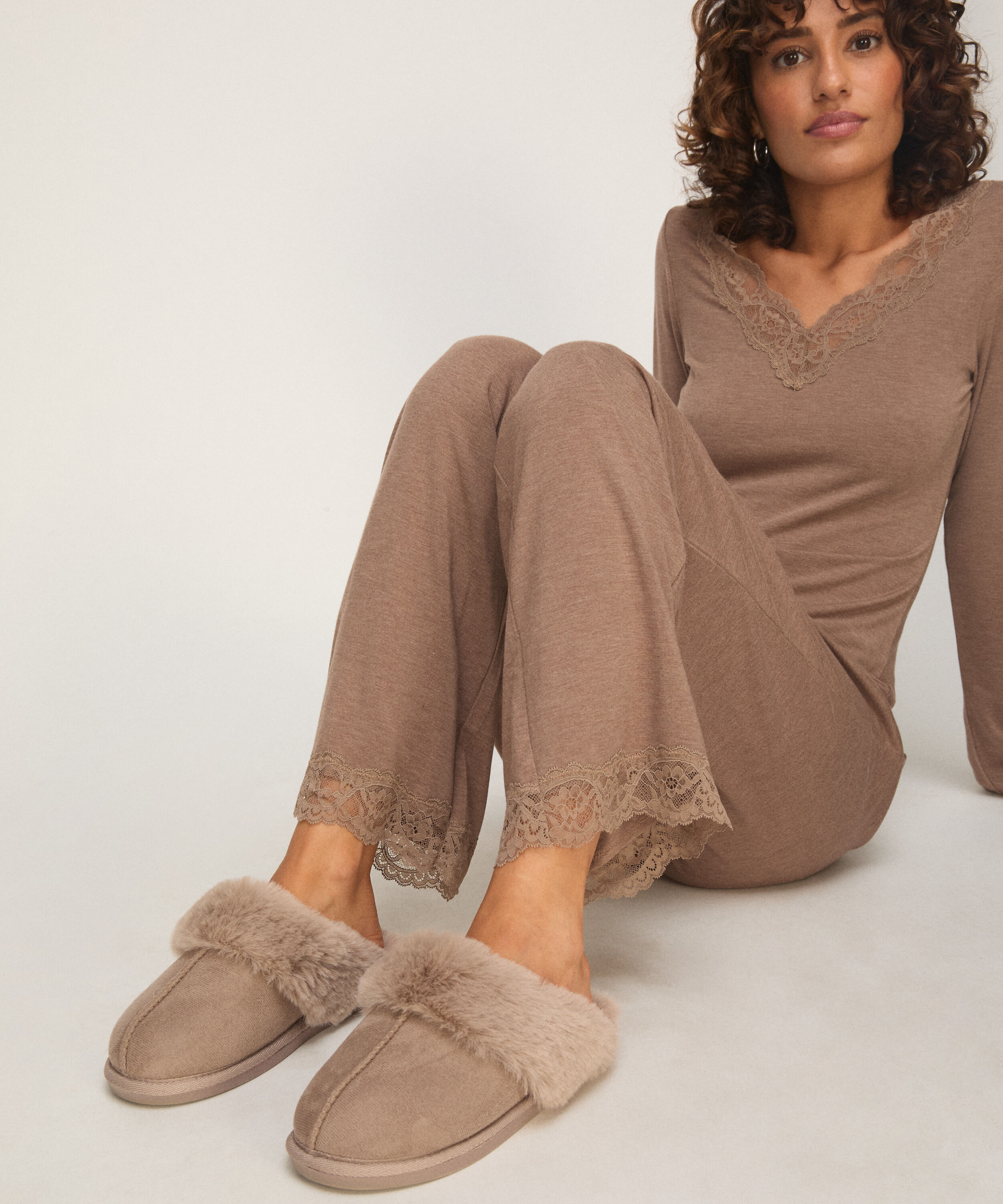 Slippers Suede, Gray