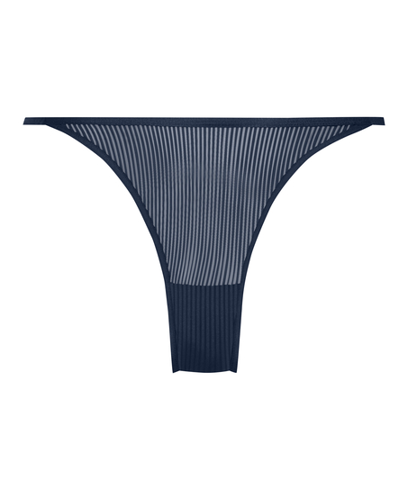 Kaiden High Leg Thong, Blue