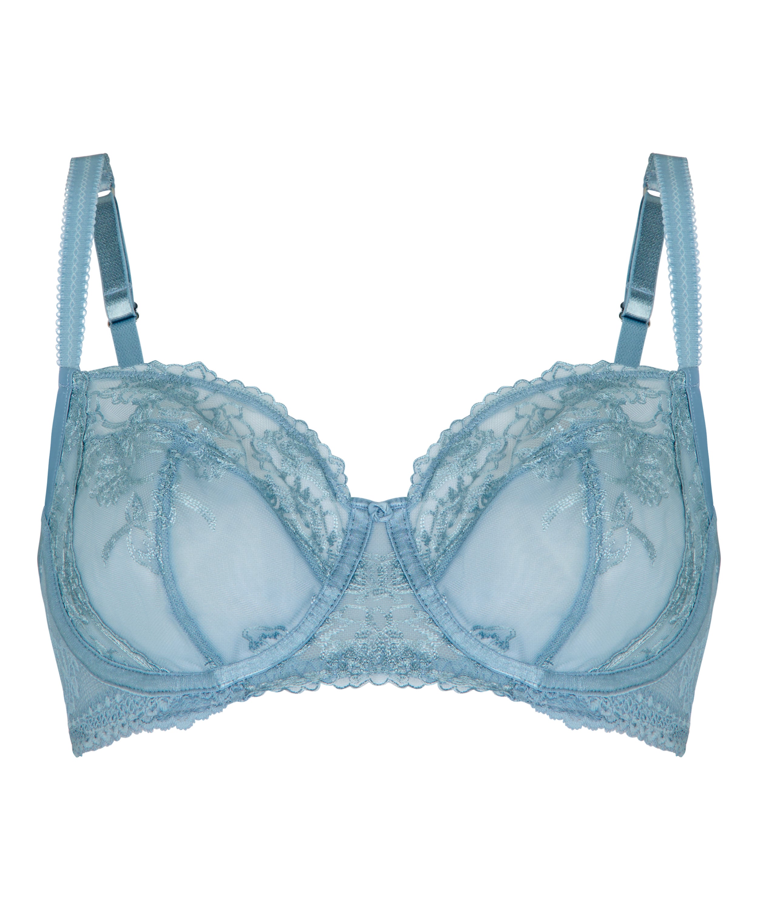 Non-Padded Underwired Bra Nola, Blue, main