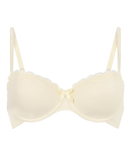 Lola Padded Underwired Bra, Yellow