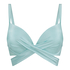 Sydney Padded Underwired Push-Up Bikini Top, Blue