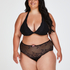 Doriane Curvy Thong Boxers, Black