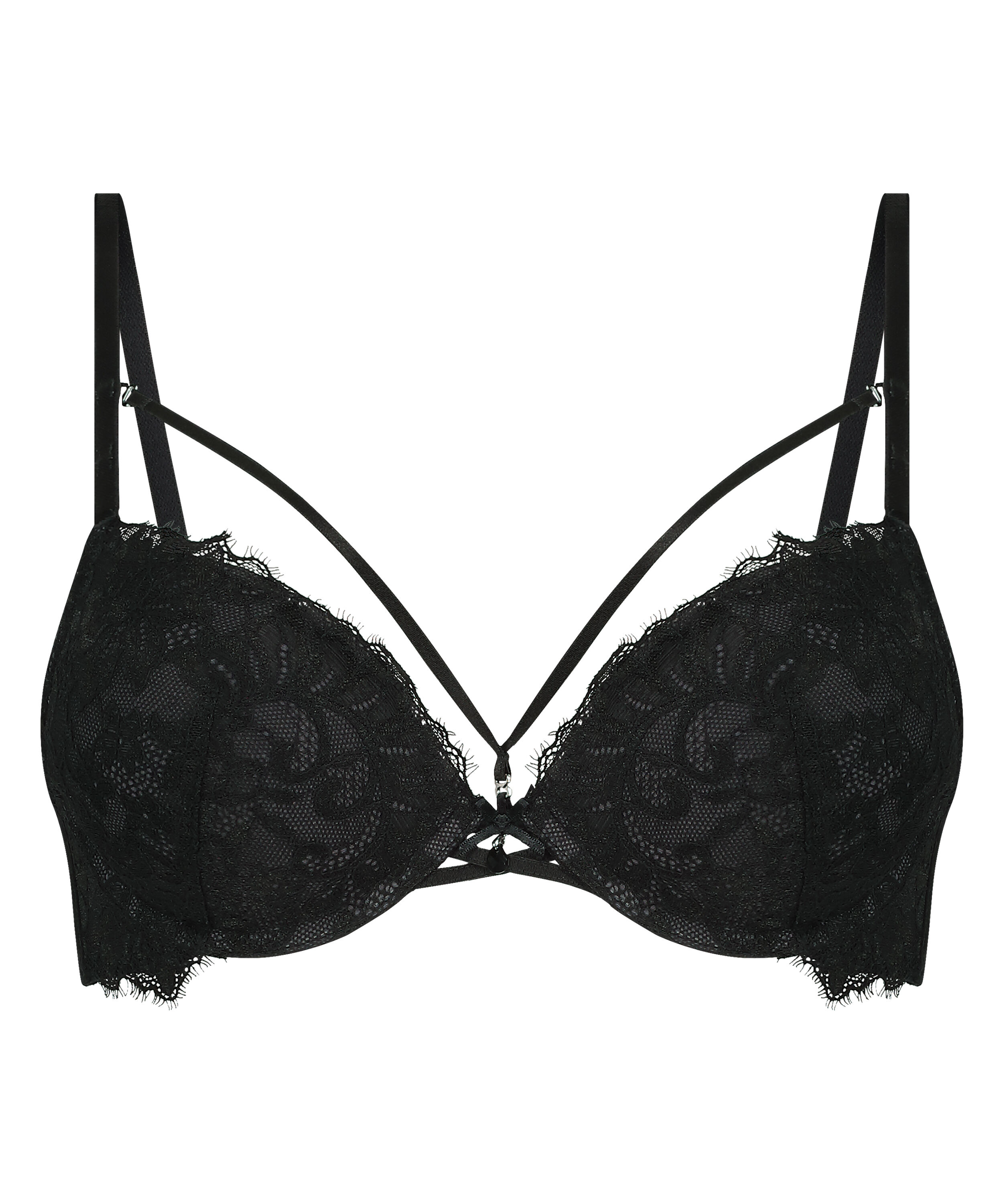 Char Padded Underwired Maximizer Bra, Black