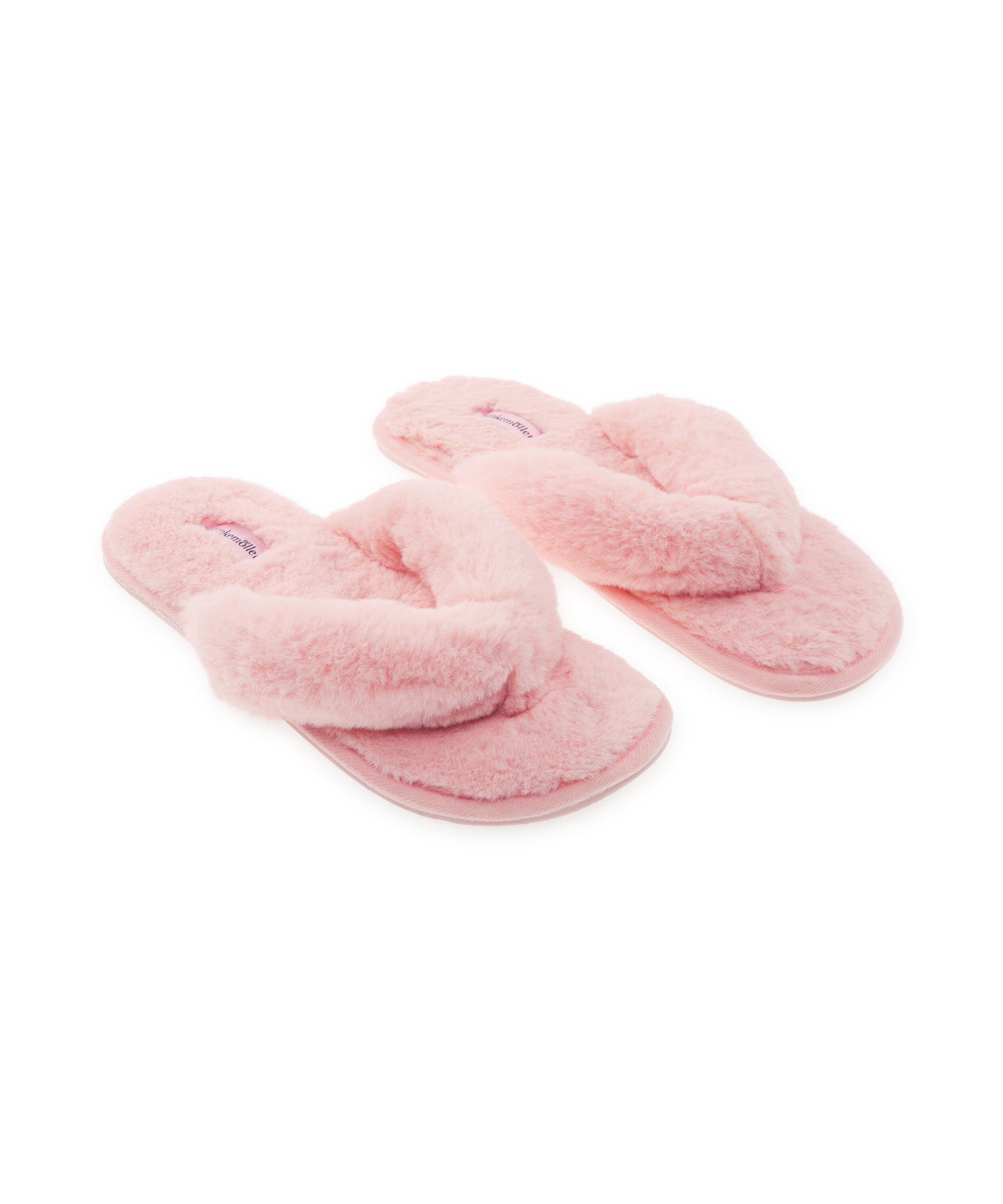 Fake Fur Slippers, Pink