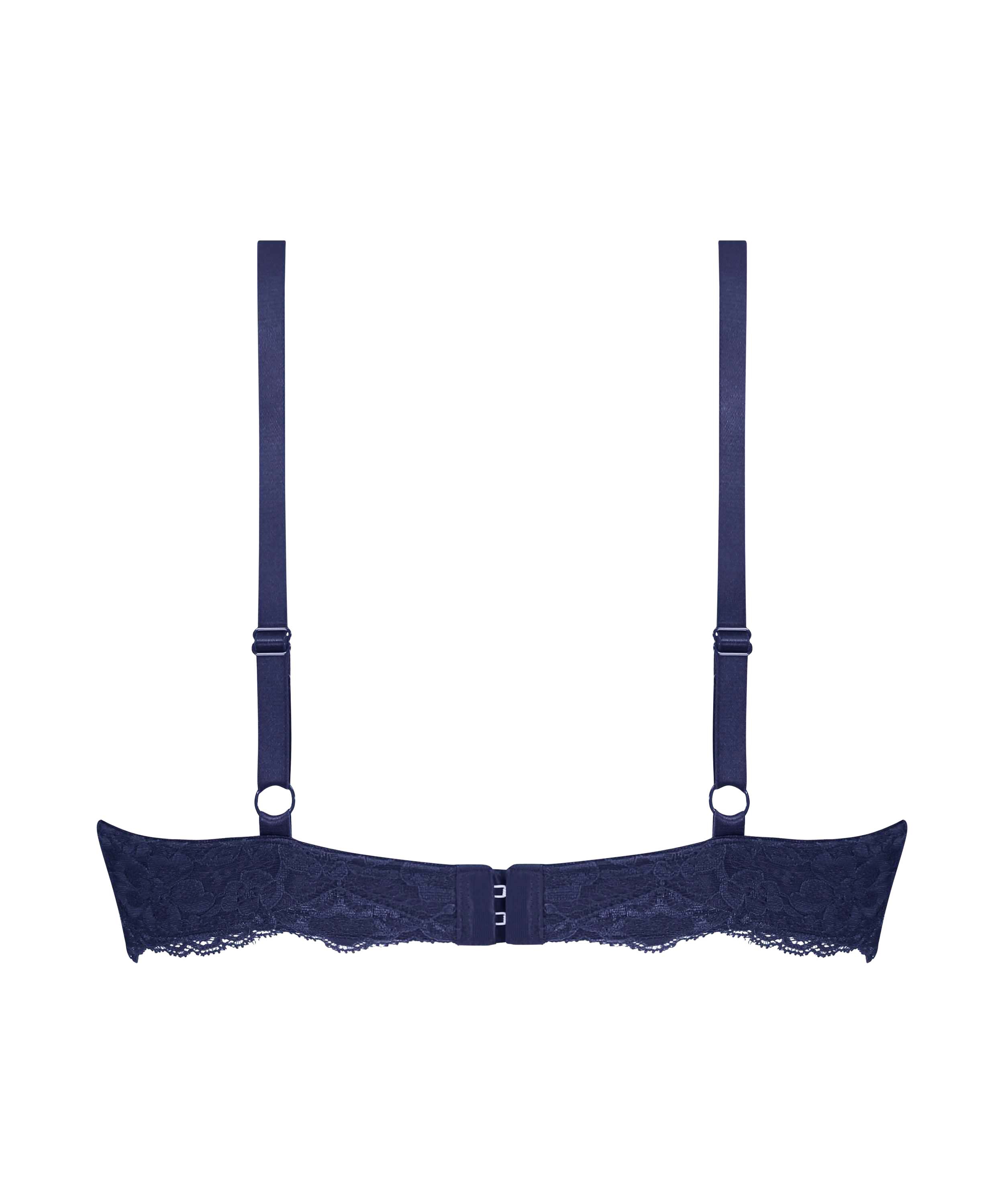 Marine Padded Underwired Bra, Blue, main