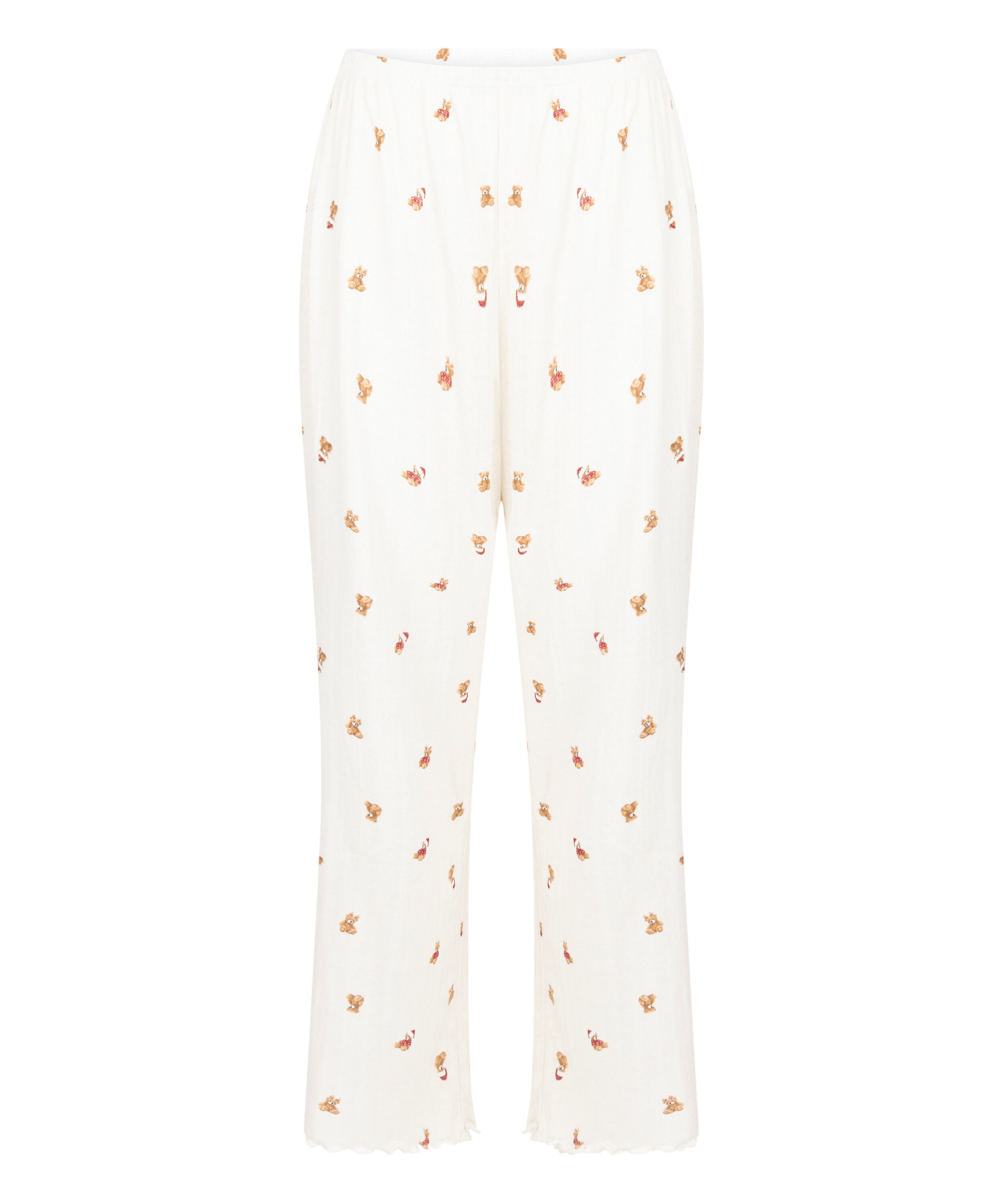 Pointelle Pyjama Pants, White