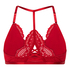 Whitney Triangle Bralette, Red