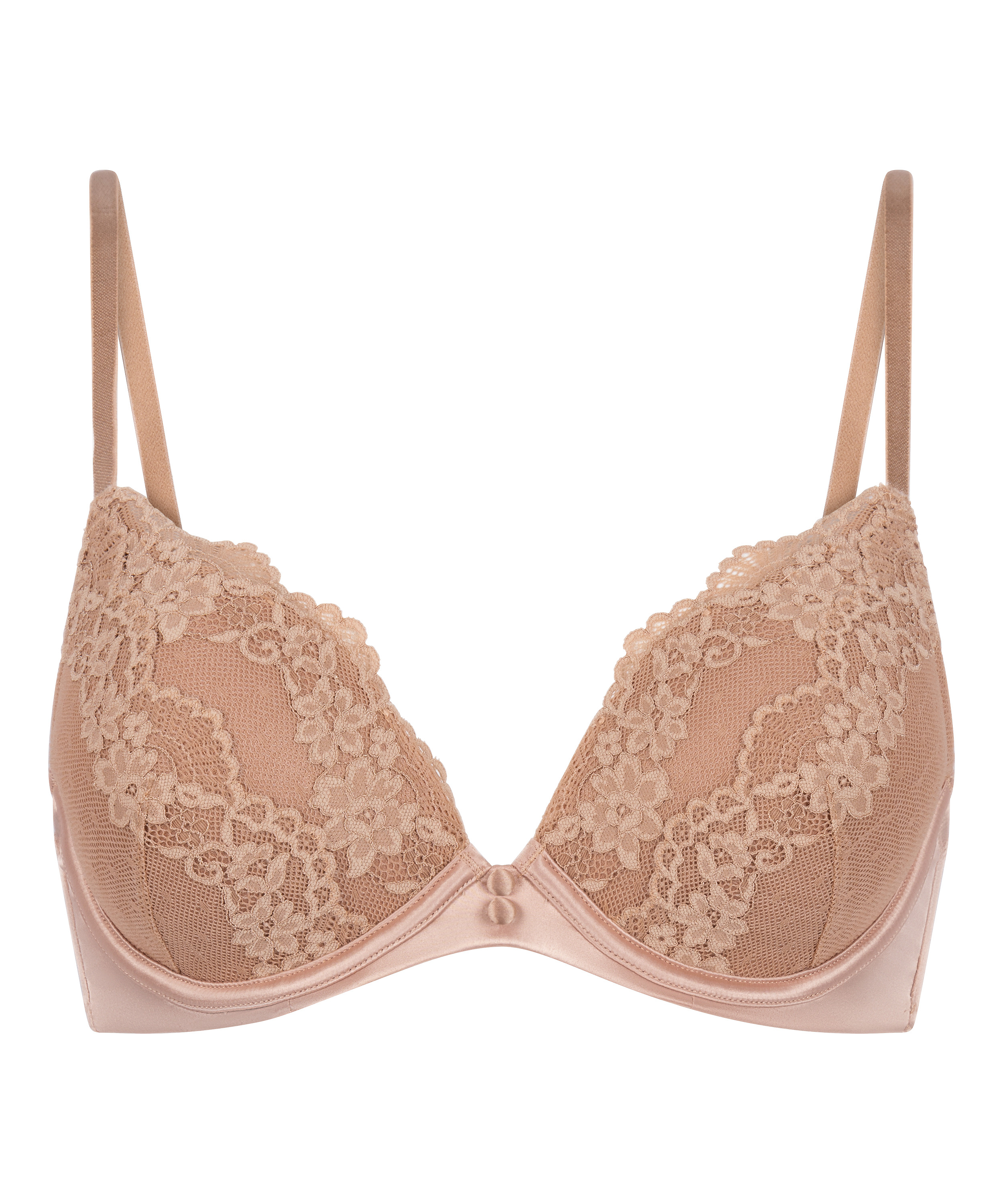 Laila Push-Up Bra, Brown, main