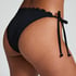 Scallop Bikini Bottoms, Black