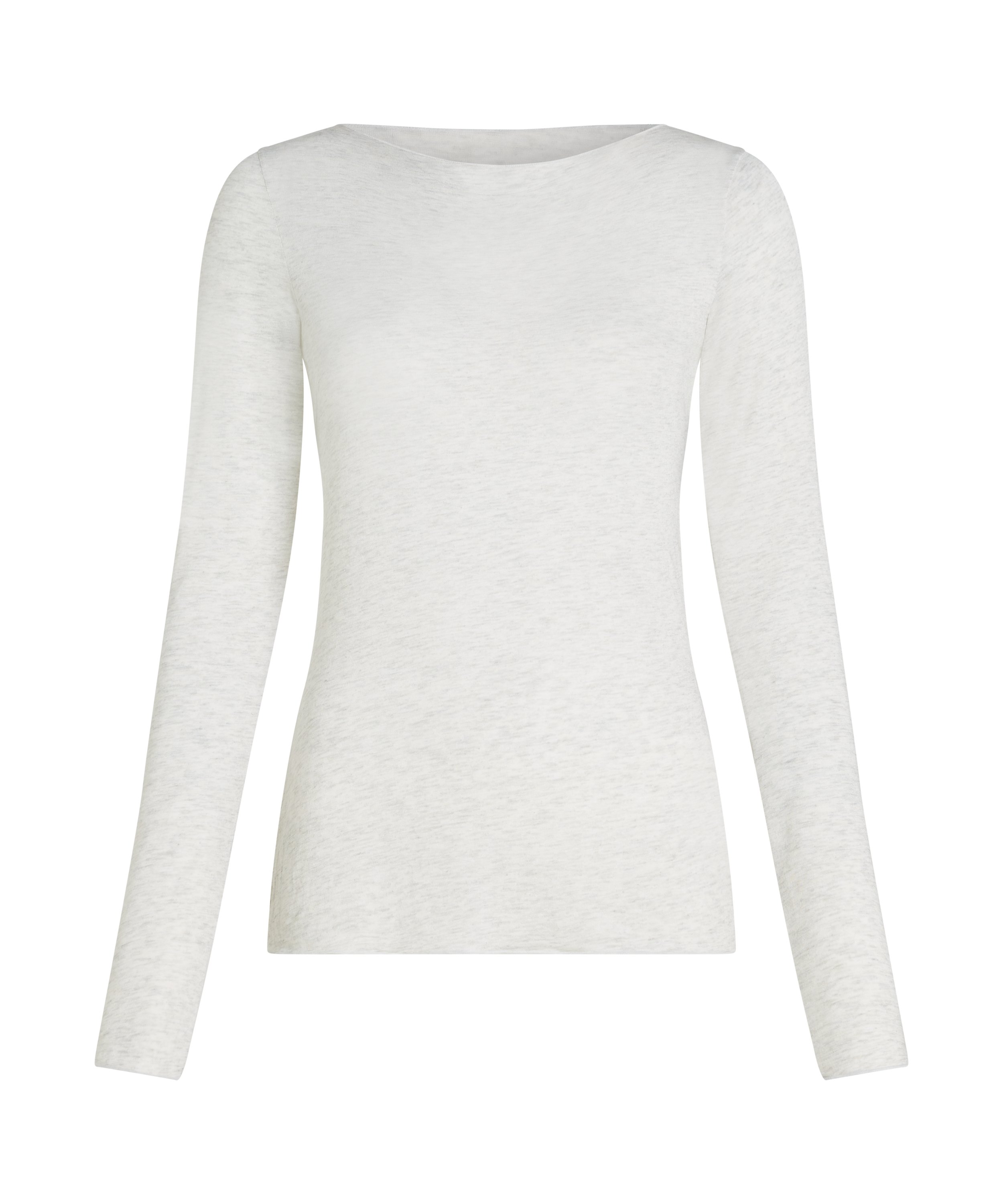 super soft Boatneck shirt with Cashmere, Gray, main