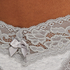 Cotton extra low thong, Gray