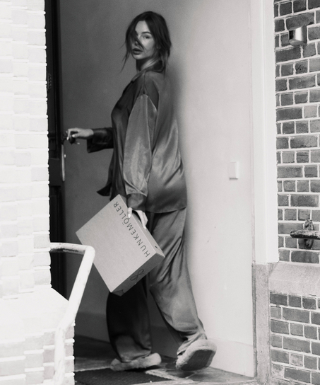 Satin Trousers, Blue