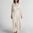 Kimono Long Satin Valerie, White