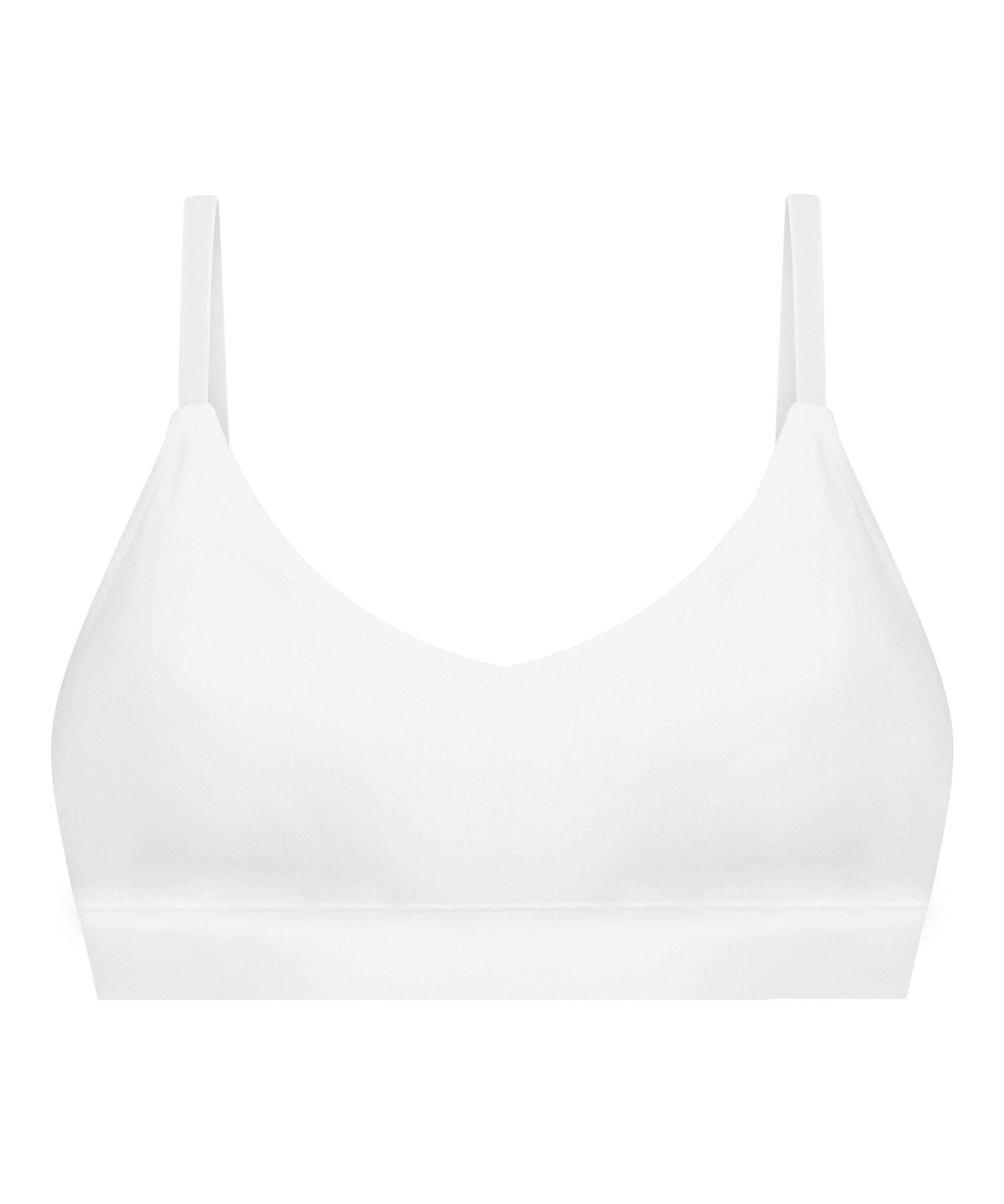 Dide Triangle Bralette, White