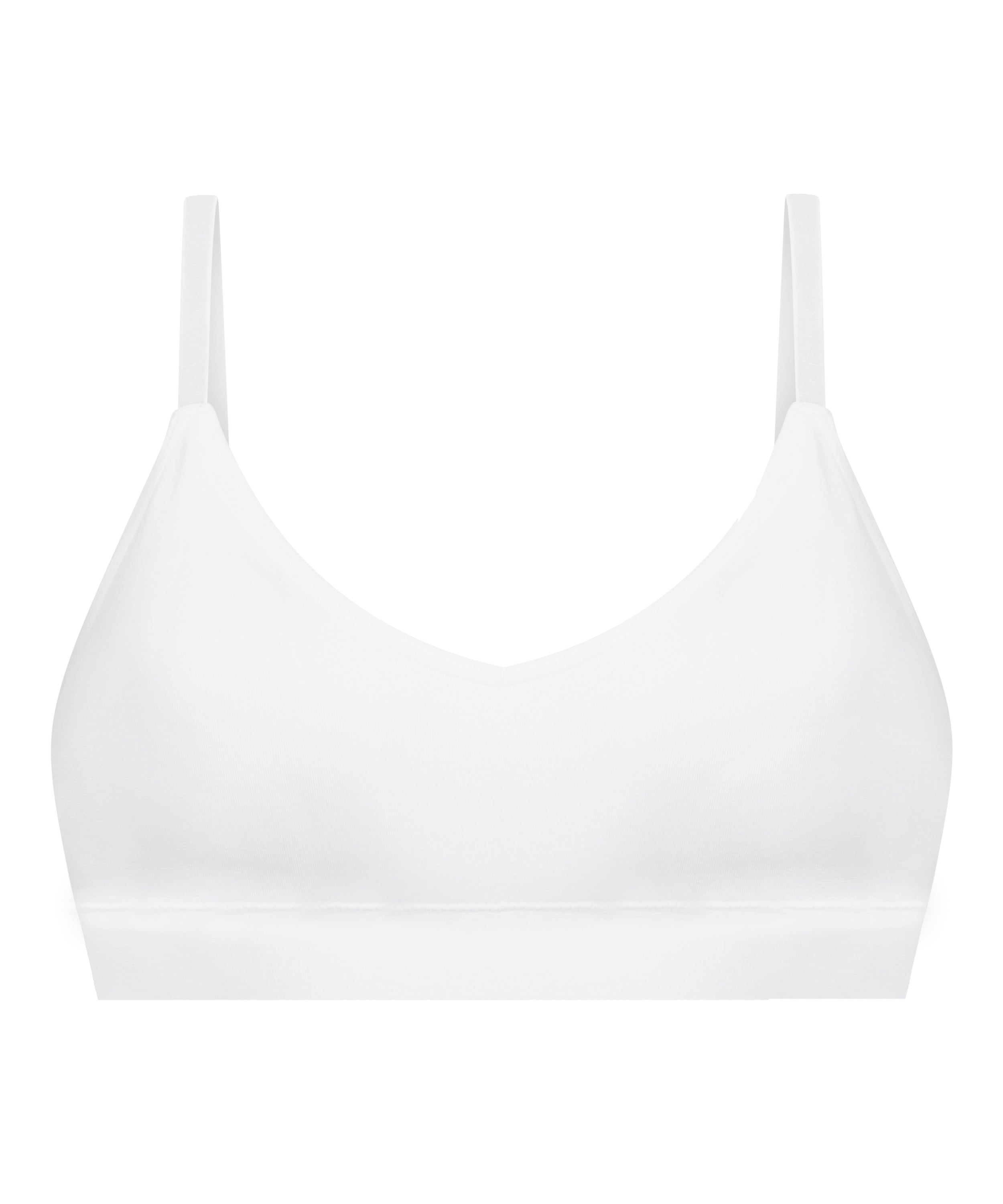 Dide Triangle Bralette, White, main