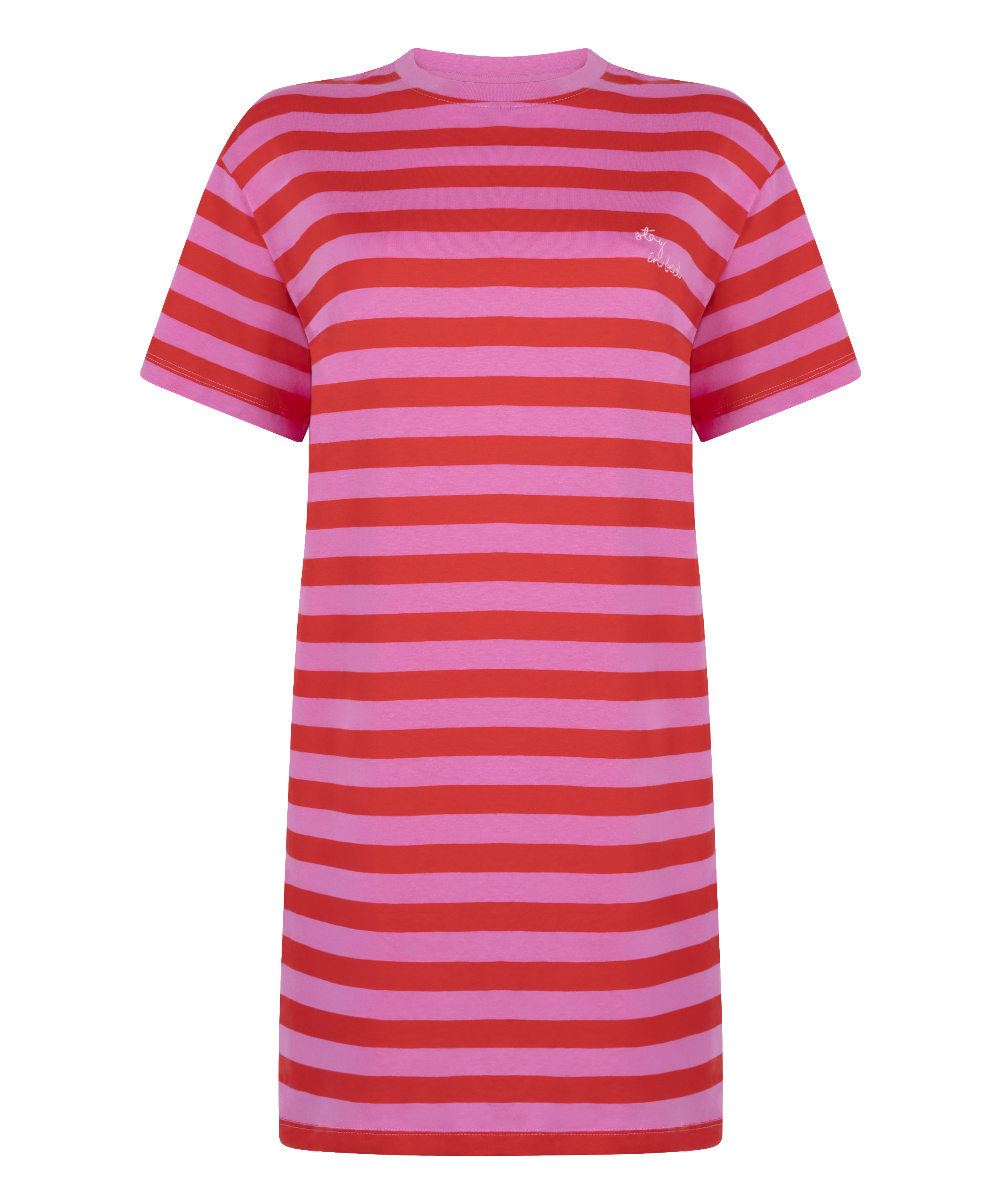 Round Neck Nightshirt, Pink, main