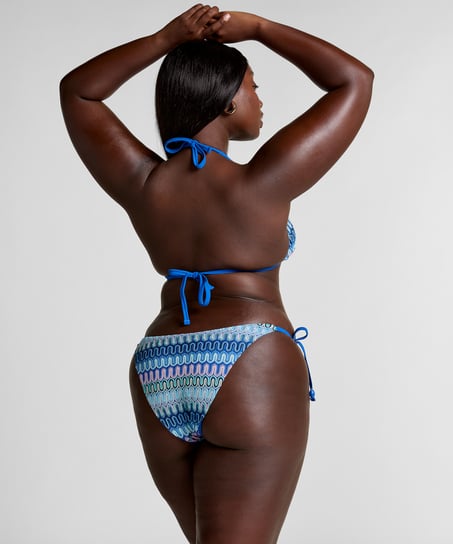 Cali Triangle Bikini Top, Blue