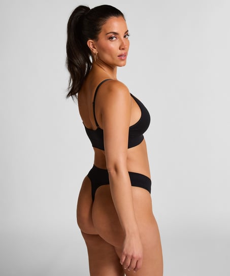 Dide Triangle Bralette, Black