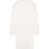 Poncho Cable Fleece, White