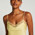 Satin Lace cami top, Yellow
