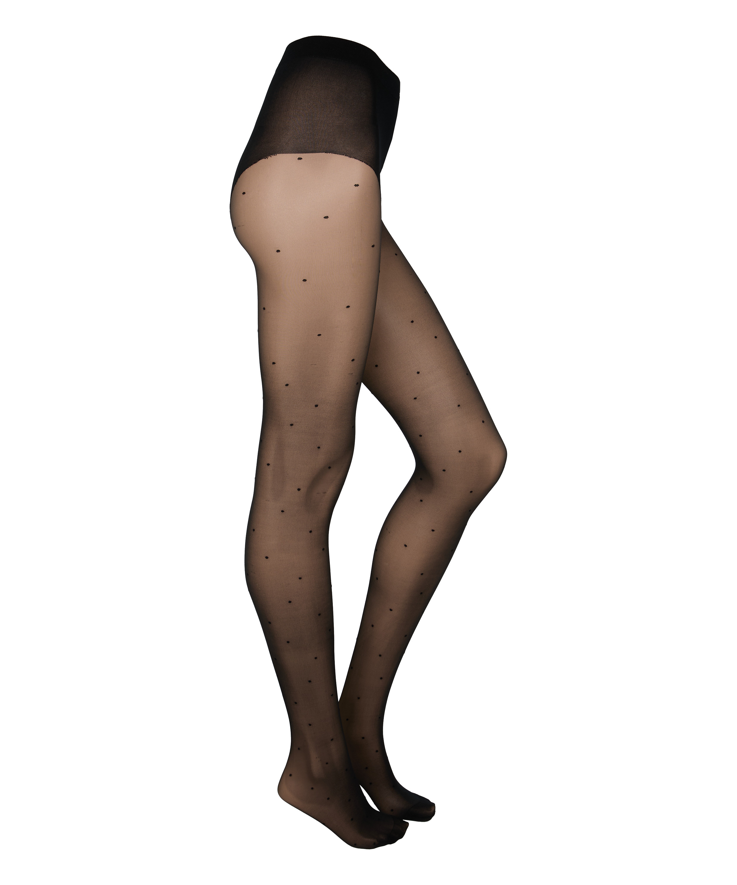 Tights 15 Denier Dots, Black, main