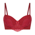 Harriet Padded Longline Underwired Bra, Red