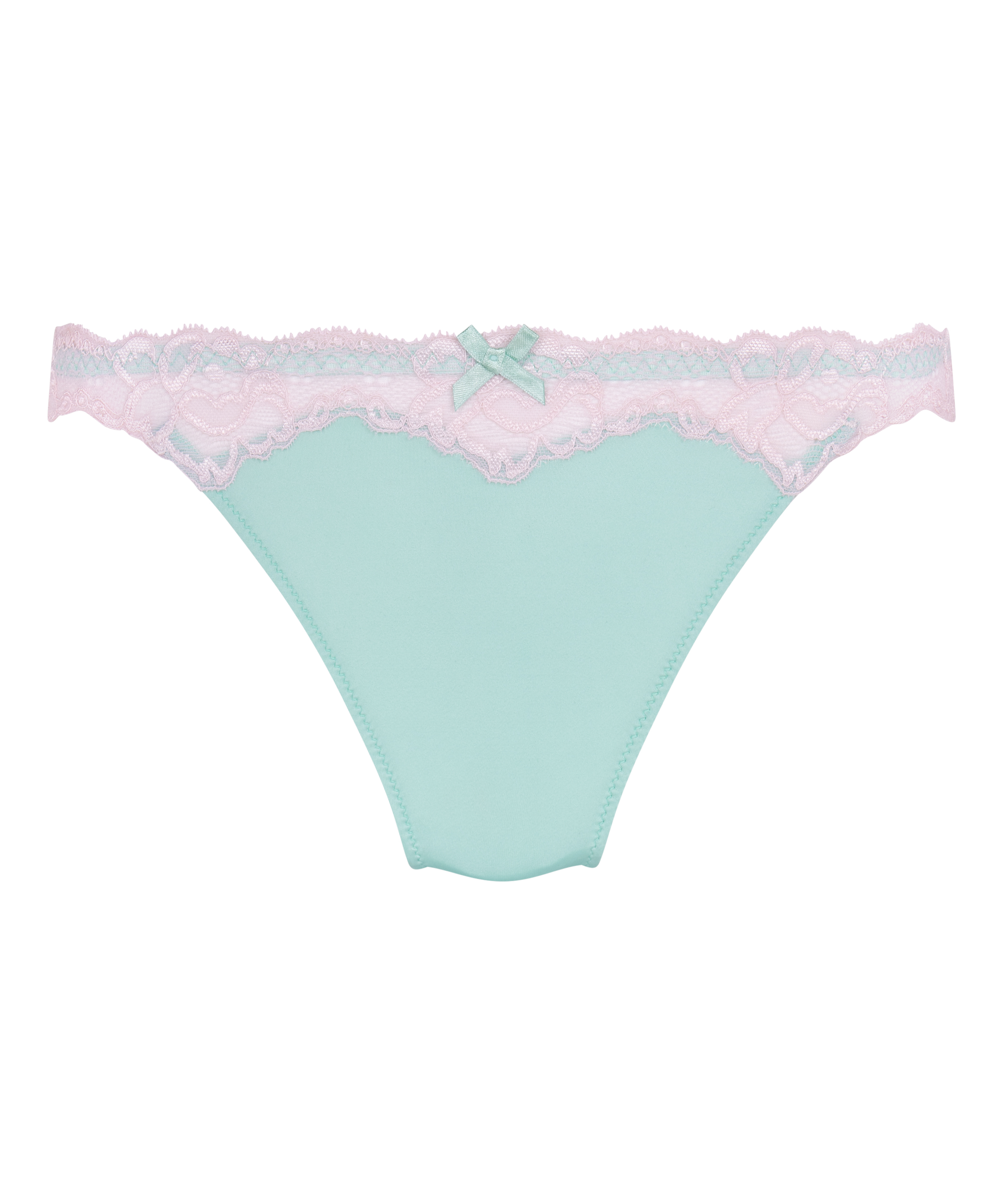 Lace & Shine Thong, Blue, main